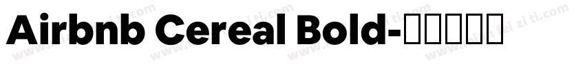 Airbnb Cereal Bold字体转换